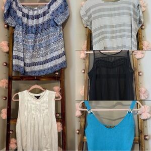 Bundle Of 5 Tops Size Large EUC